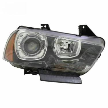 Imagem de Lâmpada de neblina esquerda direita LED luz diurna frontal LED conjunto de farol lâmpada de canto ampla compatível com carregador 2011-2014 57010412AD (esquerda)