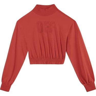 Imagem de Blusa Feminina Enfim Cropped Gola Alta Punho Barra Preto M-Feminino