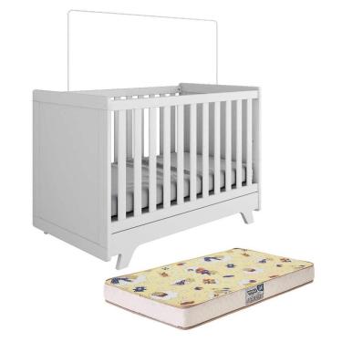 Imagem de Berço Americano Retrô 2 em 1 com Colchão Supreme - Móveis Peroba