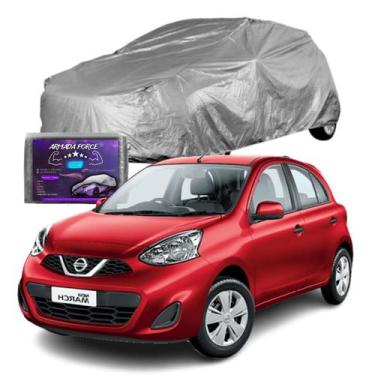 Imagem de Capa Para Cobrir Carro Nissan March Impermeável com Forro Central Anti