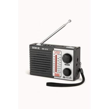 Imagem de Rádio portátil AM/FM/SW/MP3 lanterna Recarregável ou Pilhas MK-918 RF 