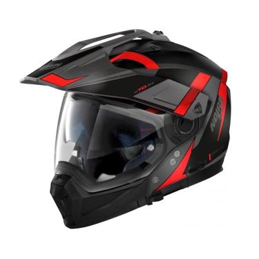 Imagem de Capacete Nolan N70-2x Skyfall Cinza/Preto/Vermelho (57) 58