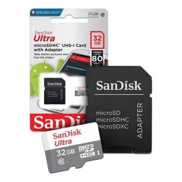 Imagem de Cartao Memoria Micro Sd Sandisk 32gb Ultra Classe 10 Origina
