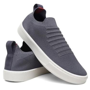 Imagem de Tênis Masculino Casual Sapatênis Urbano Slip On Iate - Cinza/44
