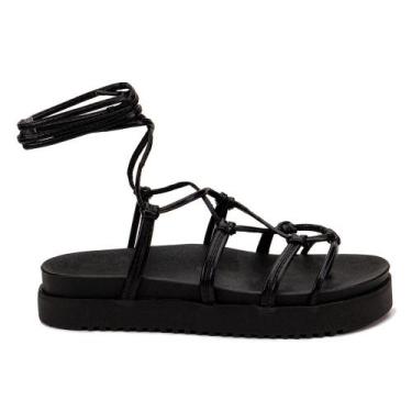 Imagem de Sandália Anatômica Feminina Gladiadora Papete GuGi de Amarrar na Perna