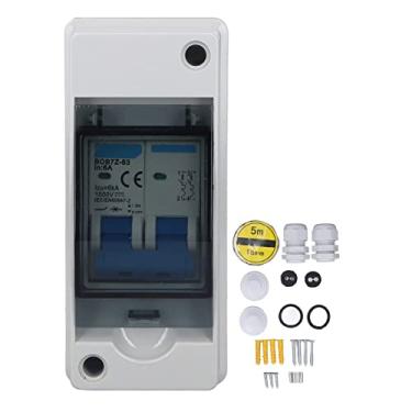 Imagem de Chave Seccionadora DC, Chave Seccionadora DC 6A 1000V Disjuntor Miniatura Com Caixa de Distribuição à Prova d'água IP65 para Disjuntores Magnéticos