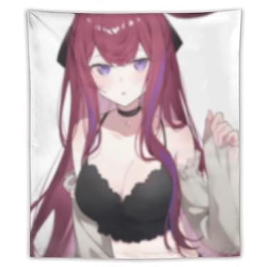 Imagem de LIEGBMEU Sexy Bikini Hot Anime Girl Tapeçaria 127.0 cmx152.4 cm Interior Exterior Wall Quilt Art Decoração de Tapeçaria Caprichosa, AF172