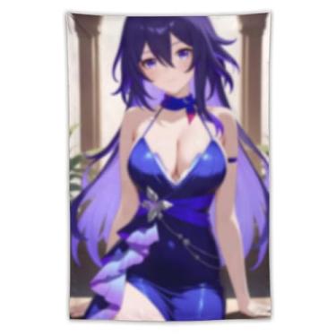 Imagem de LIEGBMEU Sexy Bikini Hot Anime Girl Tapeçaria 101.6 cm x 152.4 cm Interior Exterior Wall Quilt Art Decoração de Tapeçaria Caprichosa, AC067