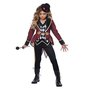 Imagem de Fantasia de Ringmaster para meninas, Vermelho, P