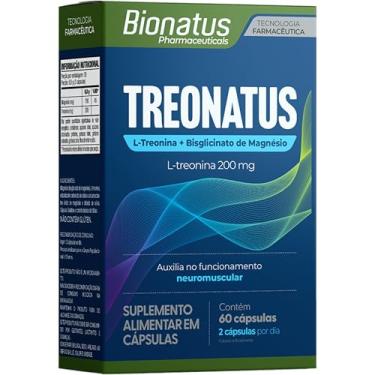 Imagem de Bionatus, Treonatus, Suplemento alimentar, L-Treonina 200mg, Magnésio 190mg, 60 cápsulas • 30 doses, Azul