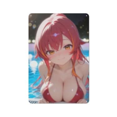 Imagem de Hot Sexy Anime Girl Poster Art Poster Tin Sign Vintage Wall Art Decoration Poster 20.3x30.5 cm, Aj030