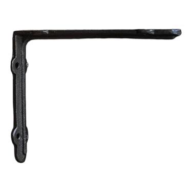 Imagem de KiBcsLic Suporte de prateleira decorativo em L, ferro fundido, ferragens de garagem resistentes, suporte de canto de metal para prateleiras de cozinha, L