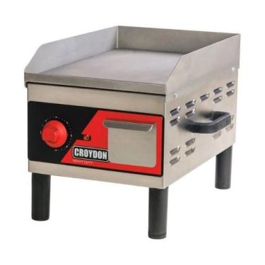 Imagem de Chapa Churrasqueira 30 x 40cm Elétrica Profissional Croydon 220v