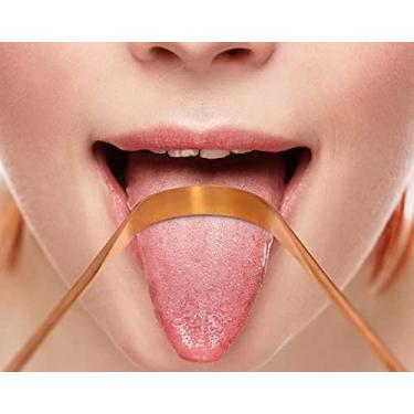 Imagem de Raspador de Língua em Aço Inoxidável, Kit com 2 Unidades, 12,5 x 7,5 cm, Higienizador Bucal Profissional, Removedor de Saburra