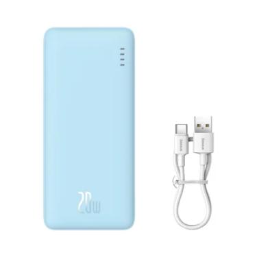 Imagem de Power Bank Baseus Airpow 10.000mah  20w Ultra Rápido Cor Azul