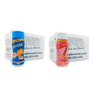 Imagem de Temperos Para Pipoca Cx 24Un - Cheddar E Sal Do Himalaia - Flavored Po