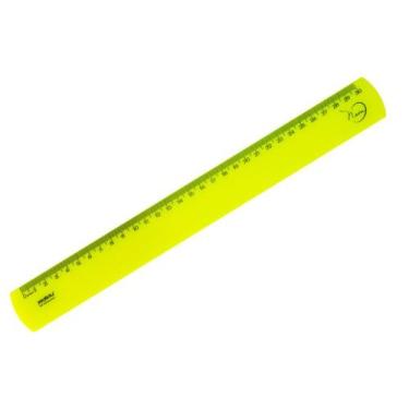 Imagem de Régua 30 CM Amarela Neon Waleu