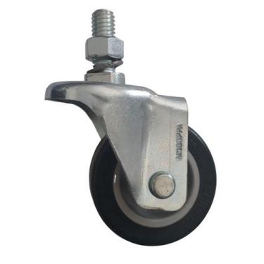 Imagem de Rodizio Fixo Para Carrinhos E Móveis Roda Pvc Flae 210 Bp Mf - Movifac