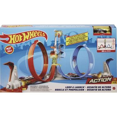 Imagem de Pista Hot Wheels Loop & Launch - Mattel - GRW39