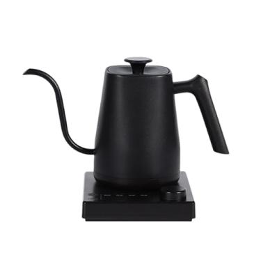 Imagem de Fenteer Chaleira elétrica de aquecimento rápido, 1000 W, proteção contra fervura a seco, caldeira de água quente de aço inoxidável de 0,8 L para café, chá, Preto