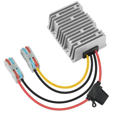 Imagem de Conversor Boost de Regulador de Tensão DC 10-32V para 24V Conversor Step-up 20A 480W Conversor de Energia DC 12V para 24V com Fusível Transformador de Módulo à Prova D'Água