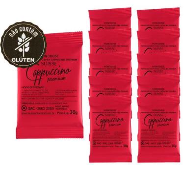 Imagem de Kit c/ 10 Cappuccino Premium Suisse Monodose Sem Glúten 30g