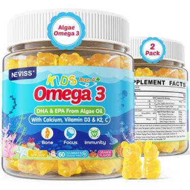 Imagem de Suplemento de gomas NEVISS Kids Omega 3 com cálcio, vitamina D3 e K2