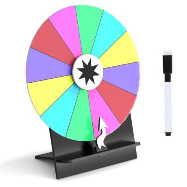 Imagem de Roleta de mesa Prize Wheel ZHOOGE Spinner 30 cm com marcador