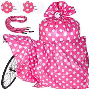 Imagem de Bolsa de presente Sabary Extra Large Jumbo Bike 70x40in 2 peças de plá