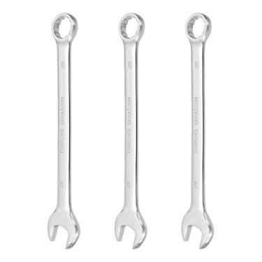 Imagem de HARFINGTON 3 peças chave de combinação 20 mm caixa métrica de 12 pontos e chave inglesa de extremidade dupla CR-V de extremidade aberta para reparo de máquinas de móveis de tubos automotivos, faça