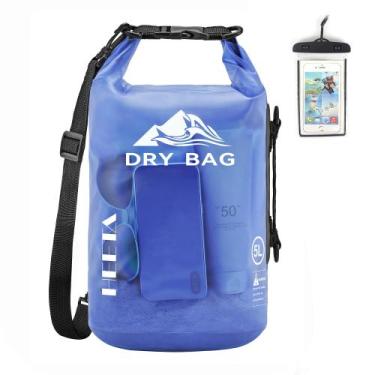 Imagem de Bolsa seca HEETA Waterproof 5L para viagens, natação e passeios de bar