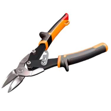 Imagem de Tesoura Para Chapa de Aço com Empunhadura Para Chapa Metálica 10 Polegadas Corte Cabo Ergonômico Tesoura Manual para Cortar Chapa Liga de Aço Cromo Vanádio - Lado Esquerdo