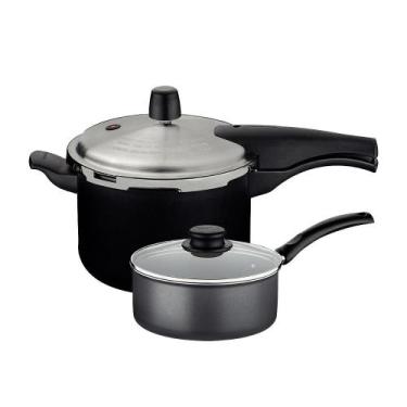 Imagem de Panela de Pressão Effect 4,5L e Panela Turim Alumínio Chumbo Antiadere