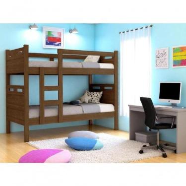 Imagem de Beliche Cama Solteiro Para Meninos Confortável Legno - FÊNIX