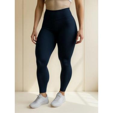 Imagem de Legging Feminina Moda Fitness Elasticidade E Qualidade - LaBela, Azul,