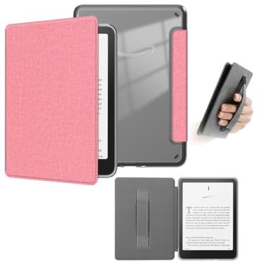 Imagem de enoxboo Capa para Kindle Paperwhite/Signature Edition 12ª Geração/Colorsoft 1ª Geração 2024, Capa de 7 Polegadas com fecho Magnético/Sistema de Hibernação, Parte Traseira Transparente