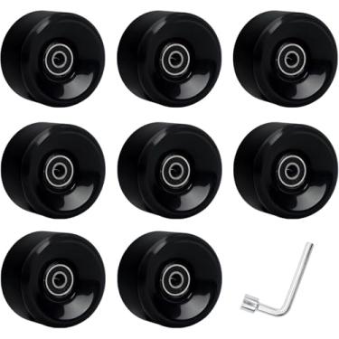 Imagem de Rodas De Patins 65mmx36mm Rodas De Patins Quádruplos Com Rolamento Abec-9, Rodas De Skate Pu Resistentes Ao Desgaste Duráveis 78a Para Skate De Skate De Linha Dupla