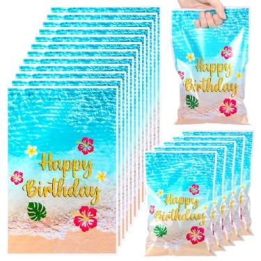 Imagem de Eccliy 30 peças de lembrancinhas de festa de aniversário, animação, artigos de festa de desenho animado, sacos de presente de doces com alças (tema de hibisco)