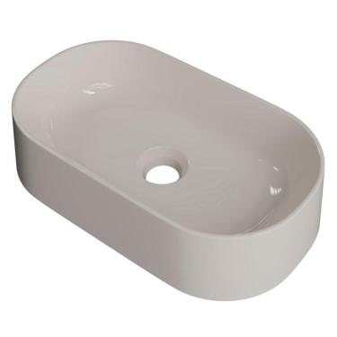 Imagem de Cuba Pia De Apoio Para Banheiro Oval 43cm Hera C08 Bege Mpozenato