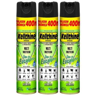 Imagem de Multi Inseticida Mata Mosquitos Óleo De Eucalipto 400ml 3un - Kelldrin