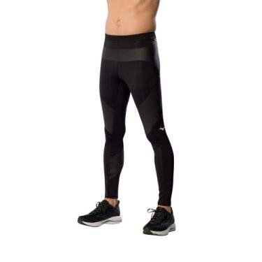 Imagem de Legging de Corrida Mizuno Biogear Sonic Masculina, Preto, G