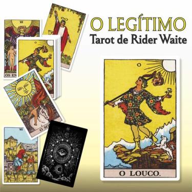 Imagem de Tradicional Tarot Rider Waite Português com Saquinho e cristal 78 cart