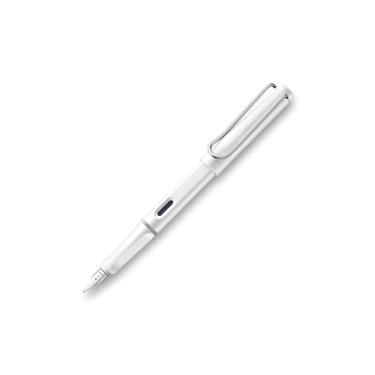 Imagem de LAMY safari white - Caneta tinteiro com grip ergonômico e pena de aço polido M - ideal para escrita e caligrafia - incluindo cartucho azul LAMY T 10