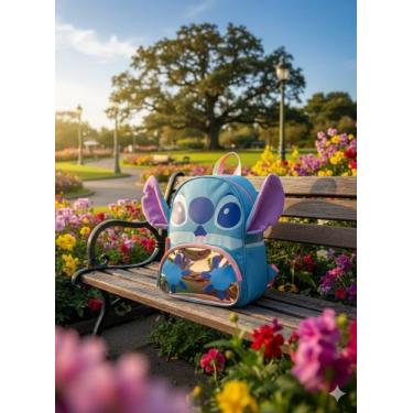 Imagem de Mochila Puket Infantil Média de costas Lilo e Stitch