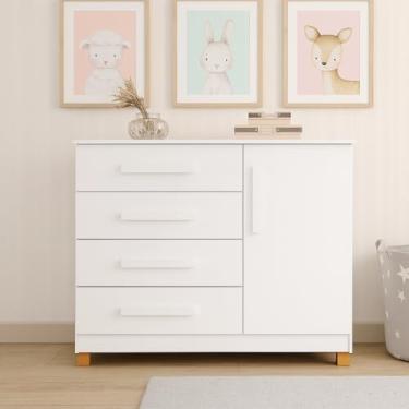 Imagem de Cômoda Grécia com Sapateira Multifuncional Branca