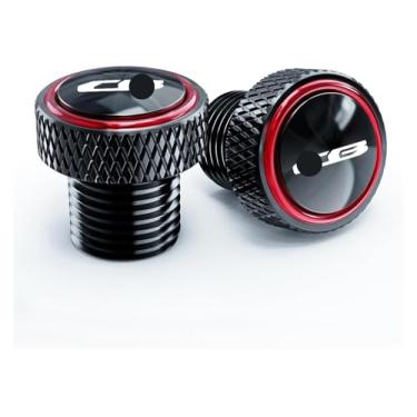 Imagem de BYYINGSUS Mototcycle Peças Modificadas M10*1,25 Parafusos de Bujão Espelho Tampa Decorativa Compatível com CB650R CB650F CB500X CB500F CB1000R CB400 CB750 Chifre (Vermelho)