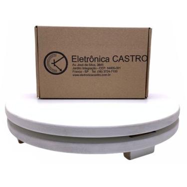 Imagem de Base Giratoria Branca Video 360 Mesa Rotativa de Produtos 220v Mdf - E
