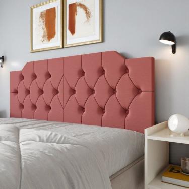 Imagem de Cabeceira Painel Estofada 160 Capitonê Box Queen Suspensa Fixação na Parede Capela