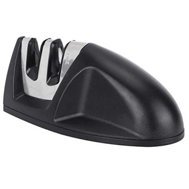 Imagem de LiebeWH 2 Unidades de Apontador de Faca de Cozinha, Apontador de Cozinha, de Faca de 2 Ranhuras Preto Fundo Plano de Multifuncional Ferramenta de Afiar Doméstica