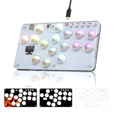 Imagem de RK ROYAL KLUDGE Haute42 Hitbox, All-Button Gamerfinger with Custom RGB & Turbo Functions, Mechanical Keys, Compact Size